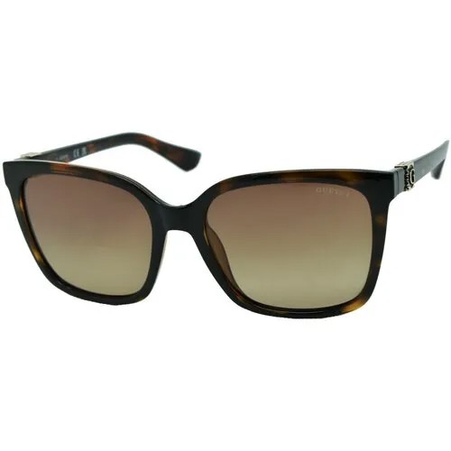 Солнцезащитные очки GUESS, коричневый, черный