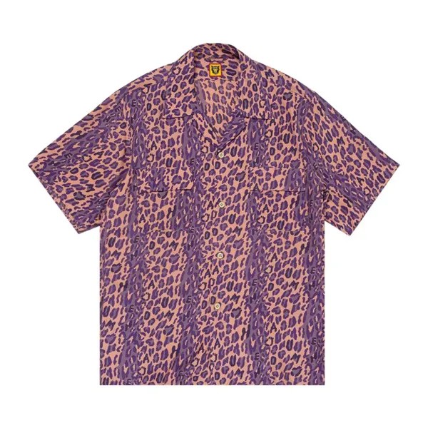 Рубашка Human Made Leopard Aloha Shirt, фиолетовый