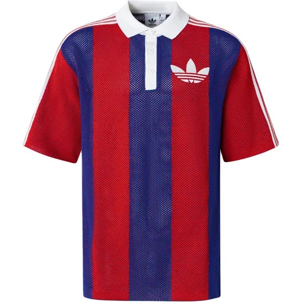 Рубашка поло BLOCKCORE унисекс красная Adidas Originals, красный