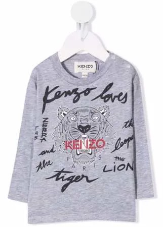 Kenzo Kids футболка с логотипом