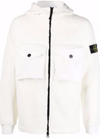 Stone Island флисовая куртка с нашивкой Compass