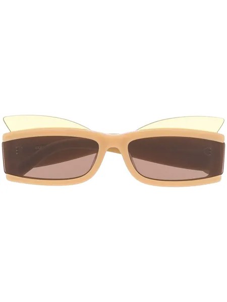 Courrèges Eyewear солнцезащитные очки в прямоугольной оправе