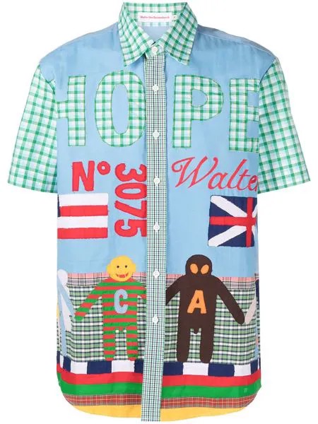 Walter Van Beirendonck Pre-Owned рубашка Flag с короткими рукавами