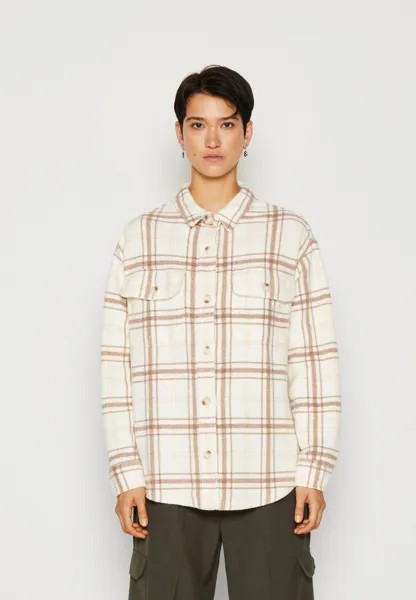 Полупальто CORE SHACKET American Eagle, крем