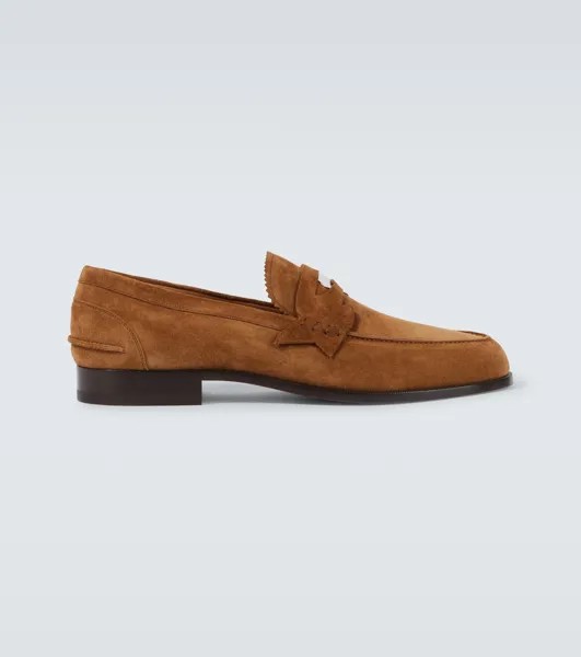 Пенни кожаные мокасины Christian Louboutin, цвет rhea