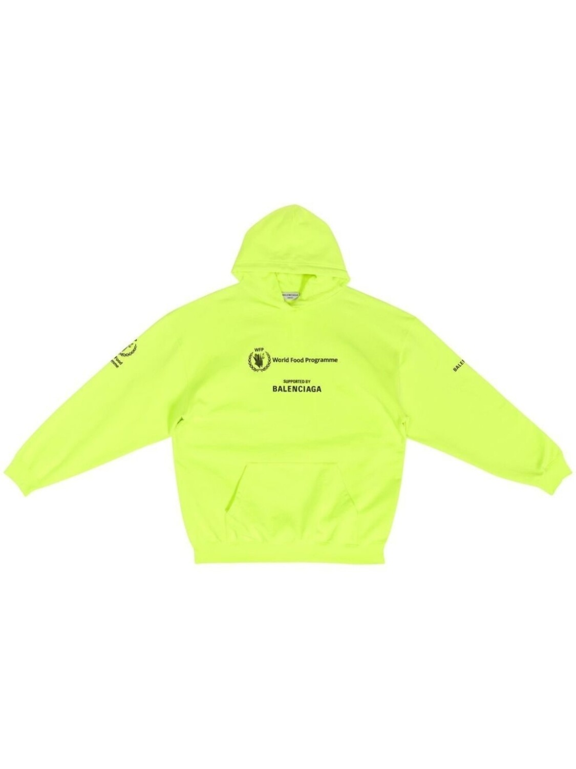 Balenciaga худи с логотипом, желтый