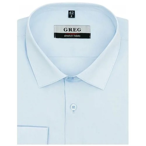 Рубашка GREG, размер 174-184/41, голубой