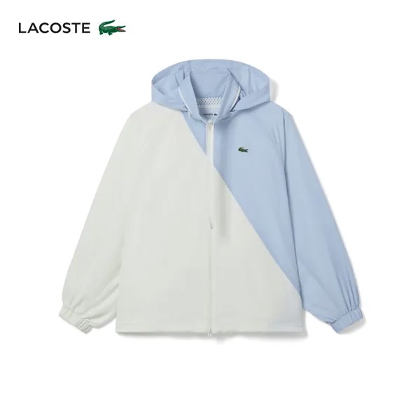 Куртка Lacoste с капюшоном, синий/белый