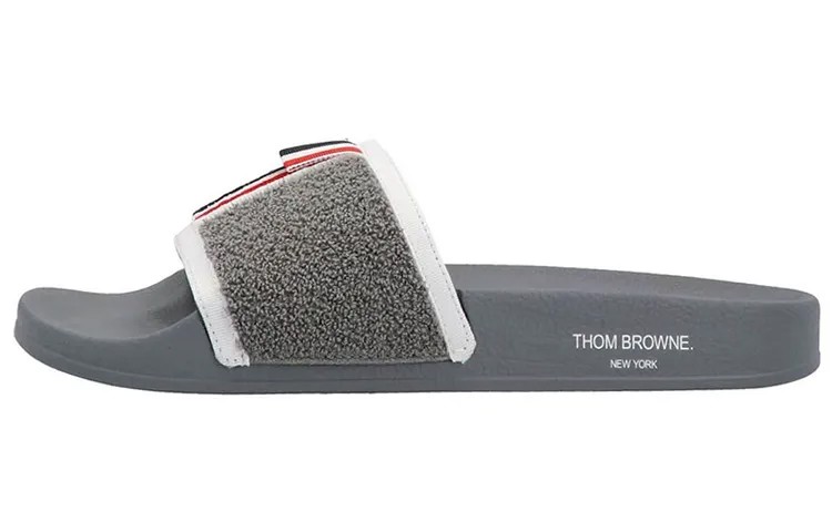 Шлепанцы мужские серые Thom Browne