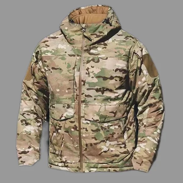 Зимняя Толстая Военная тактическая куртка M65, Мужская водонепроницаемая ветровка с капюшоном, спортивная одежда, куртка с несколькими карманами, флисовые хлопковые парки
