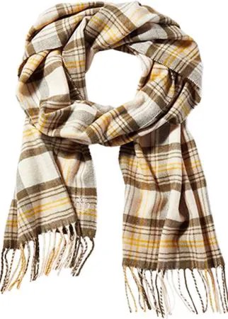 Cedarbrook Plaid Scarf With Giftbox And Sticker