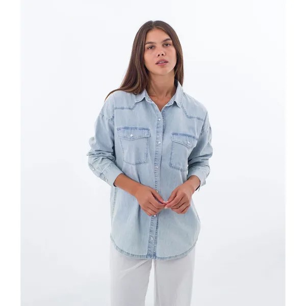 Рубашка с длинным рукавом Hurley Jackson Western Button Up, синий