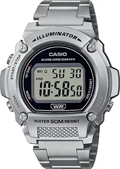 Японские наручные  мужские часы Casio W-219HD-1A. Коллекция Digital