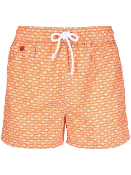 Kiton плавки-шорты с принтом