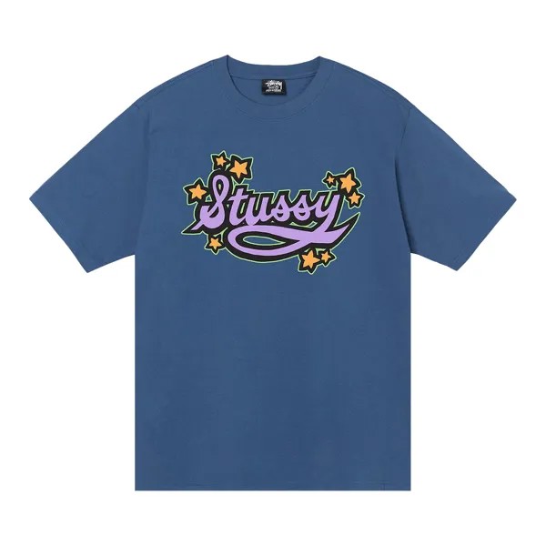 Футболка Stussy Star со сценарием Полночь