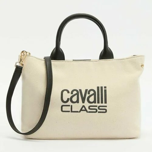 Сумка тоут Cavalli Class, молочно-бежевый