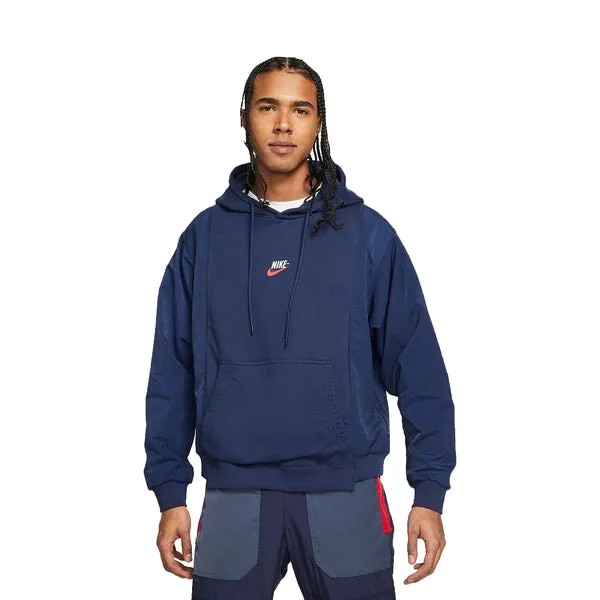 Толстовка Nike Sportswear Logo Hoodie 'Midnight Navy', синий