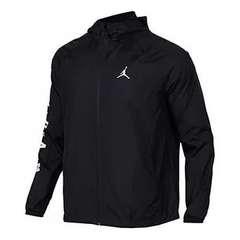 Куртка Air Jordan Jacket JSW WINGS GFX Windbreaker 'Black', черный