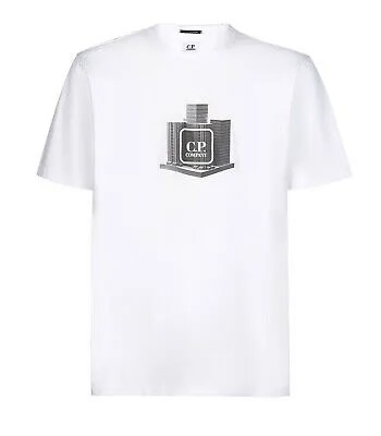 Cp Company The Metropolis Series Graphic White T-shirt Man