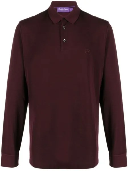 Ralph Lauren Purple Label шерстяная рубашка поло с вышитым логотипом, красный