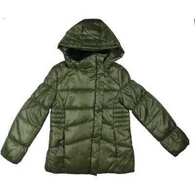 Зеленая теплая короткая повседневная куртка-пуховик для девочек Jessica Simpson, пальто 14/16 BHFO 7648