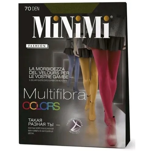 Колготки  MiNiMi Multifibra, 70 den, размер 5, хаки