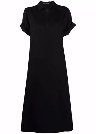 Yohji Yamamoto платье-рубашка с короткими рукавами