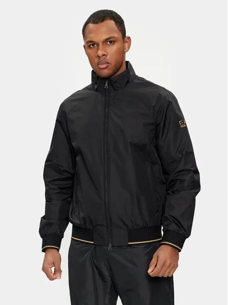 Бомбер стандартного кроя Ea7 Emporio Armani, черный