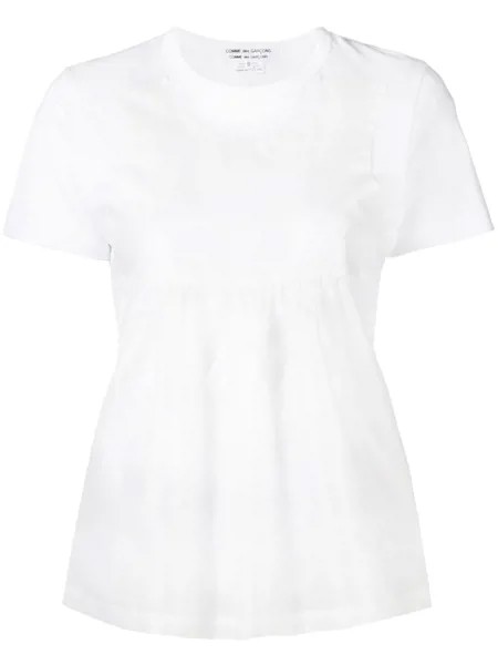 Comme Des Garçons Comme Des Garçons футболка с атласной вставкой