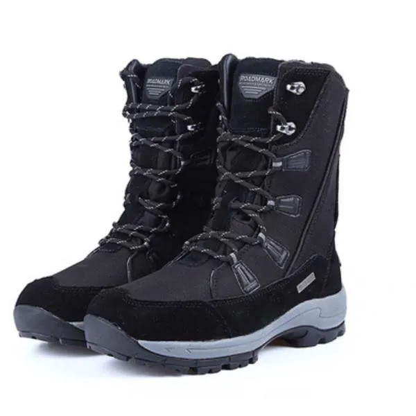 Женские зимние ботинки, теплая Уличная обувь на флисовой подкладке, дорожные хлопковые лыжные ботинки для альпинизма до 40 градусов