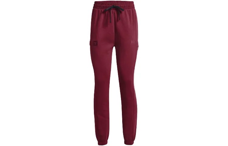 Трикотажные спортивные штаны женские красные Under Armour