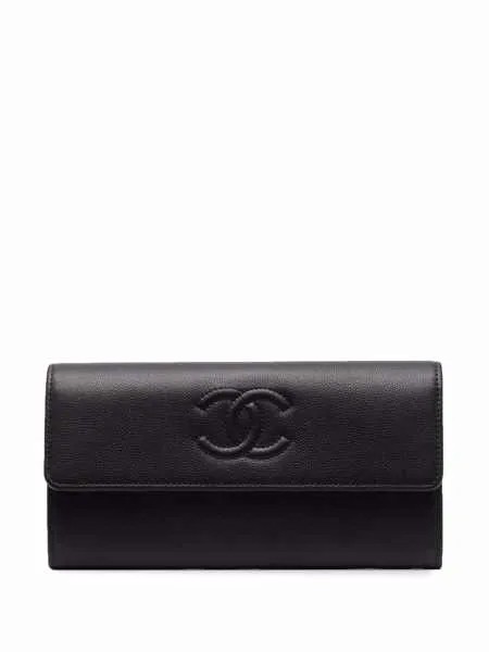 Chanel Pre-Owned кошелек с тисненым логотипом