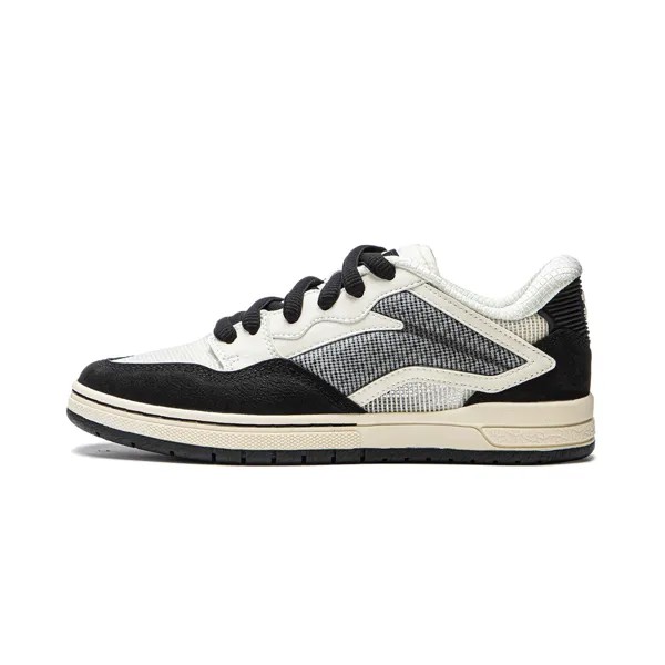 Кроссовки LiNing Skateboarding Shoes Women's Low-top Black/off-white, черный/бежевый