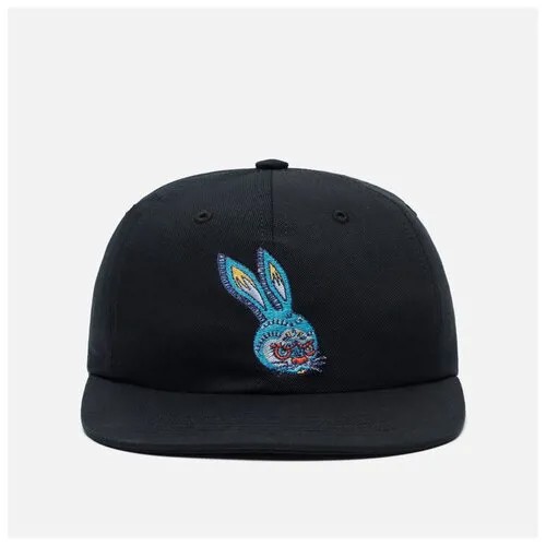 Кепка maharishi Rabbit 6 Panel чёрный, Размер ONE SIZE