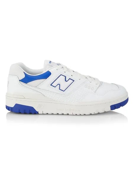 Кожаные низкие кеды Court 550 New Balance, белый