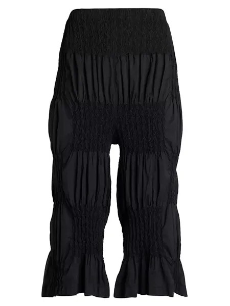 Брюки с морщинистыми блоками Issey Miyake, черный