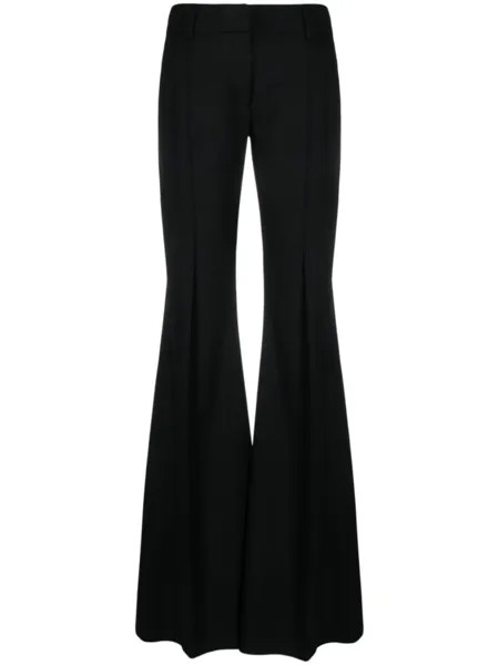 John Richmond Simion flared virgin-wool trousers, черный