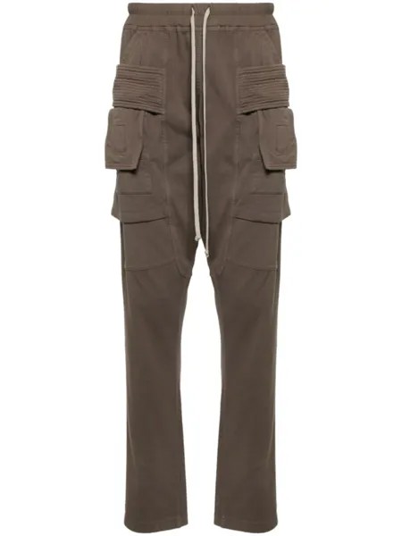 Зауженные брюки карго Creatch Rick Owens DRKSHDW, коричневый