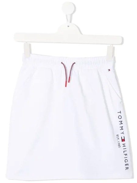 Tommy Hilfiger Junior юбка мини Essential с вышитым логотипом