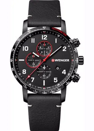 Швейцарские наручные  мужские часы Wenger 01.1543.106. Коллекция Attitude