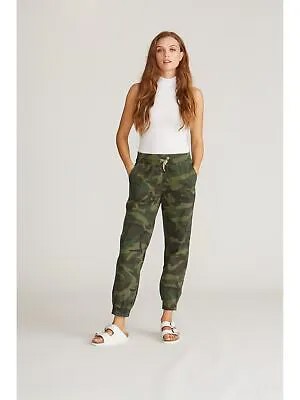 DRIFTWOOD Женские зеленые эластичные камуфляжные брюки с карманами и завязками, M