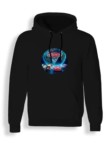 Худи унисекс СувенирShop Тачки/Cars/Молния Маккуин 7 черное 2XL