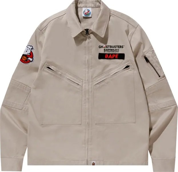 Рубашка BAPE x Ghostbusters Baby Milo Shirt 'Beige', загар