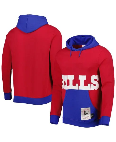 Мужская толстовка с капюшоном red buffalo bills big face 5.0 pullover Mitchell & Ness, красный