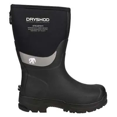 Мужские черные повседневные ботинки Dryshod Steadyeti Mid Pull On SYT-MM-BK