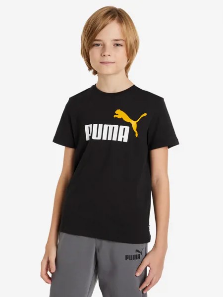 Футболка для мальчиков PUMA Ess+ 2 Col Logo, Черный