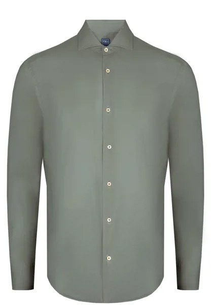 Рубашка мужская Fedeli 124686 зеленая 42