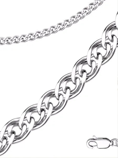 Цепочка женская TOP CRYSTAL 40665172 из серебра, 45 см