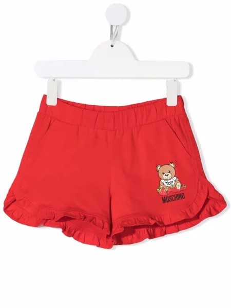 Moschino Kids шорты с принтом Teddy Bear