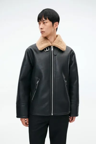 Пуховик стандартного кроя H&M, черный